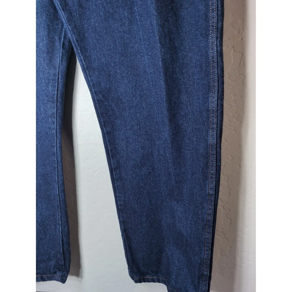 Rustler Jeans Men's 42 X 30 Dark Wash Straight Leg Stretch Western Ranch